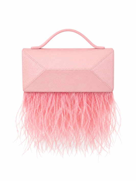 Mini jazz plumas rosado